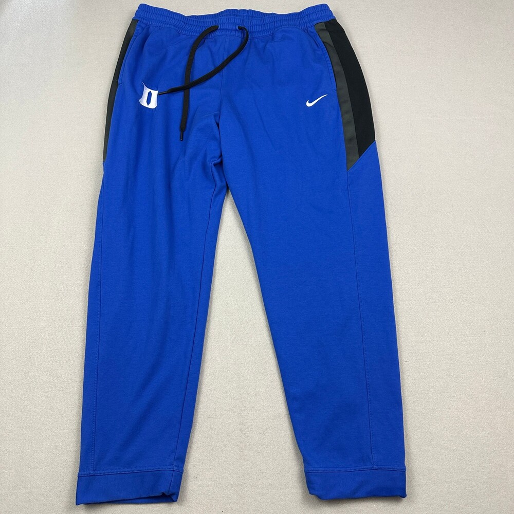Duke Blue Devils Pants Men 3XL Blue Nike Therma Fit Sweatpants Player Issued